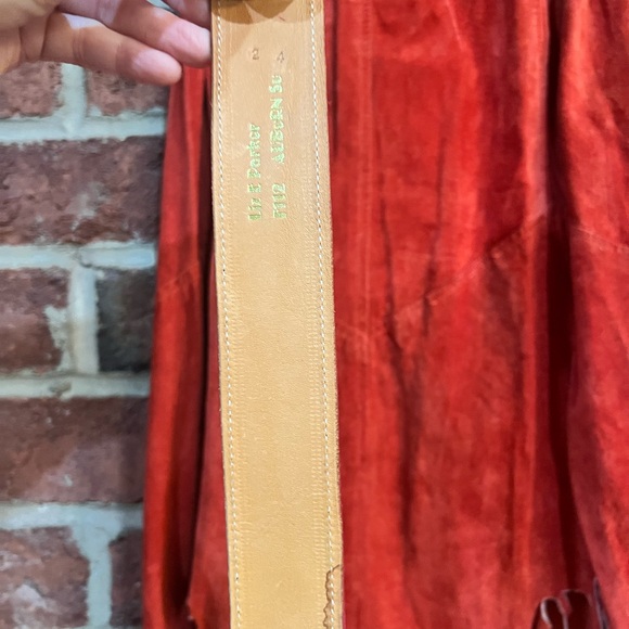 Vintage Liz E Parker custom made suede fringed skirt with beading and boning. - Picture 15 of 16
